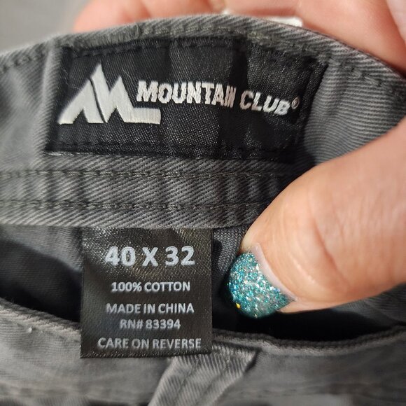 MOUNTAIN CLUB Men's Gray Cargo Utility Pants 40 / 32 NWT - Picture 12 of 12